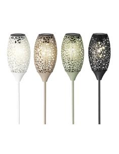 Antorcha micro led solar blanco calido ø11x94cm 5 leds colores / modelos surtidos 8720093951677 83979 LUMINEO