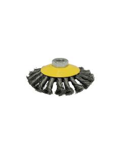 Cepillo conico de alambre trenzado 100mm fhr100 mota 8435223402188 39672 MOTA HERRAMIENTAS