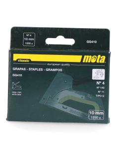 Grapas número 4 de 10mm 1000 unid. espesor 1,2mm gg410 mota 8435223419797 89084 MOTA HERRAMIENTAS