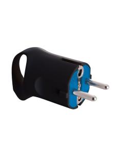 Clavija schuco 4,8mm 16a 250v t/tl negro. con anilla para fácil extracción. solera 6566an. 8423220080720 40109 SOLERA