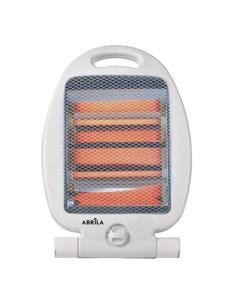 Estufa Elect.de Cuarzo Igneo 800w Blanco 2potencias Portatil C/asa 2elementos Antivuelco 37,5x23,5x16cm