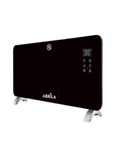Emisor Termico Cristal Gaban 2000w Negro Control Wifi 2potencias Temporiz.mural/portat.38x92x6,68 Cm