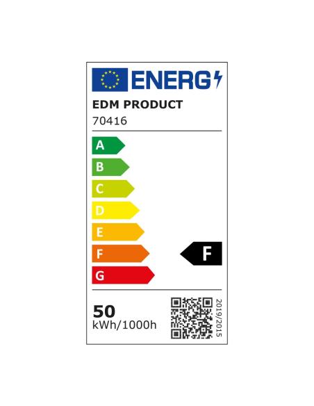 Foco proyector de led con pie 50w 4000lm 6400k luz fria black series edm 8425898704168 70416 EDM