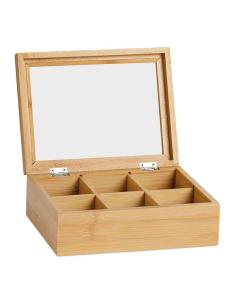 Caja de infusiones de bambú 21x16x7,5cm cc73015 andrea house 8435304882946 73257 ANDREA HOUSE 2