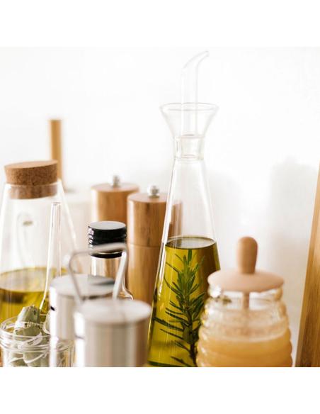 Aceitera de vidrio ø8x28,5cm 500ml ms64322 andrea house 8435304840403 73265 ANDREA HOUSE