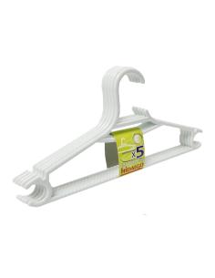 Lote de 5 perchas económicas blancas hidalgo 8421531084604 73920 HIDALGO