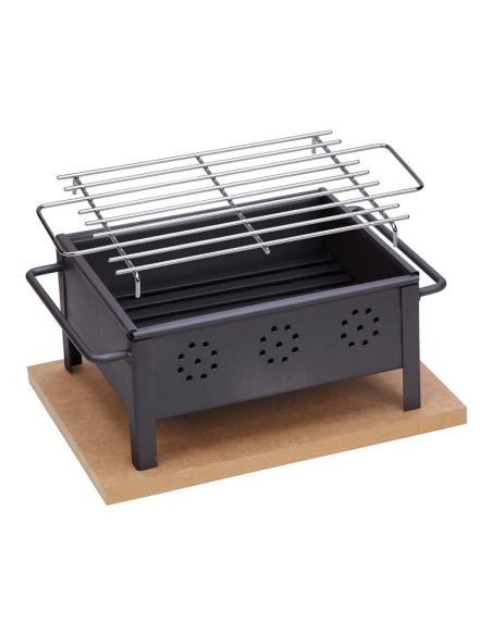 Barbacoa de sobremesa 25x20cm (parrila inoxidable) 2905 sauvic 8423171029052 74424 SAUVIC
