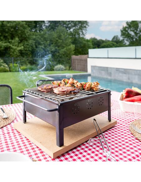 Barbacoa de sobremesa 25x20cm (parrila inoxidable) 2905 sauvic 8423171029052 74424 SAUVIC