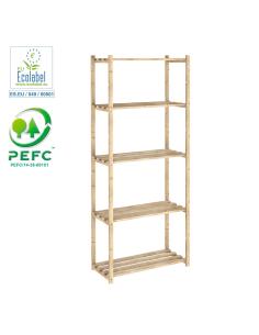 Estanteria pino serie natura sin barniz 100% pefc cert 171x65x30cm astigarraga 8422341599760 75252 ASTIGARRAGA