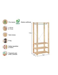Kit vestidor evolution 175x76,7x43cm astigarraga 8422341699170 75259 ASTIGARRAGA