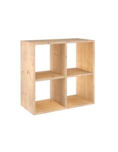 Estanteria modular con 2x2 cubos dinamic pino macizo 70,8x70,8x33cm astigarraga 8422341499855 75271 ASTIGARRAGA