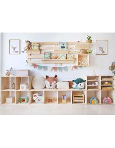 Estanteria modular con 2x2 cubos dinamic pino macizo 70,8x70,8x33cm astigarraga 8422341499855 75271 ASTIGARRAGA 2