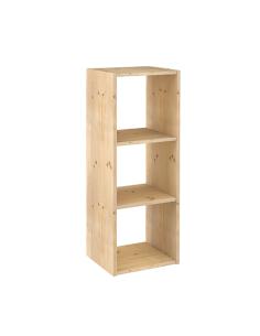 Estanteria modular 3 cubos dinamic pino macizo 107x36,2x34cm astigarraga 8422341499671 75279 ASTIGARRAGA