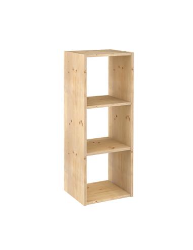 Estanteria modular 3 cubos dinamic pino macizo 107x36,2x34cm astigarraga 8422341499671 75279 ASTIGARRAGA