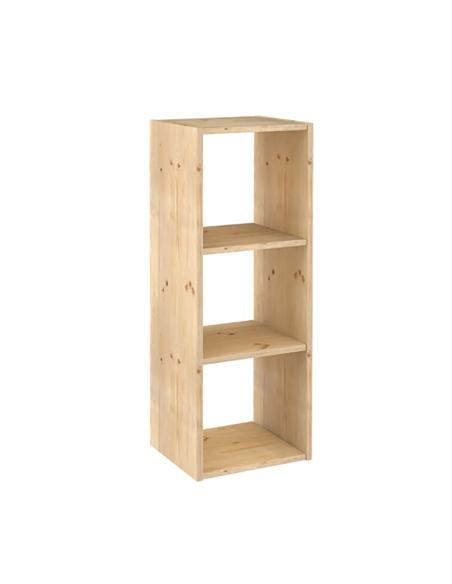 Estanteria modular 3 cubos dinamic pino macizo 107x36,2x34cm astigarraga 8422341499671 75279 ASTIGARRAGA