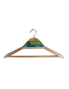 Lote 3 perchas contorneadas madera ecológica fsc 43,5x22,5cm-14mm 8432363930397 77394 MONDEX