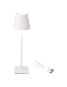 Lámpara led de mesa color blanco para exterior y interior 37cm regarcable 894378 8720725801547 90781 EDM