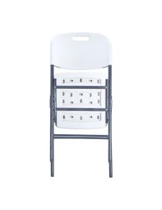 Silla plegable blanca 86,5 x 47 x 54cm asiento 40 x 42cm edm 8425998751314 75131 EDM 2