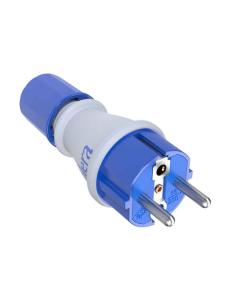 Clavija 2p+t, 16a,250v espigas de ø4,8mm. material elastómero termoplástico blanco 706tkb solera 8423220254756 40120 SOLERA