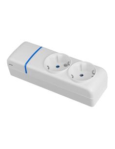 Base múltiple de 2 tomas 2p+t, 16a 250v 8002p solera 8423220250611 41107 SOLERA