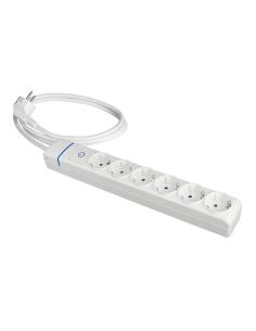 Prolongador con 6 tomas 2p+t, 16a 250v con interruptor luminoso. 1.5 m de cable h05vv-f 3g1,5mm². 8016pil solera 8423220250338 4