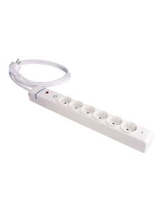 Prolongador con 6 tomas 2p+t, 16a 250v. máx.3680w 850°c gwt 61ilso solera 8423220255388 41128 SOLERA
