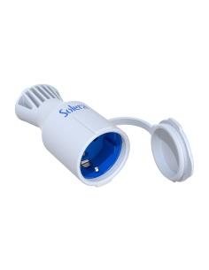 Base móvil bipolar con t/t lateral tipo schucko 16a 250v. .elastómero blanco. 5707ckb solera 8423220254725 42020 SOLERA