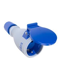 Base móvil bipolar con t/t lateral de 16a,250v elastómero blanco. 707tkb solera 8423220254763 42024 SOLERA