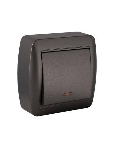 Conmutador / interruptor luminoso 10ax 250v~. de superficie. serie mural 8423220263277 43170 SOLERA