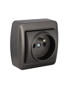 Base fija 2p+t (francés), 16a 250v~. de superficie. serie mural 8423220263338 43179 SOLERA