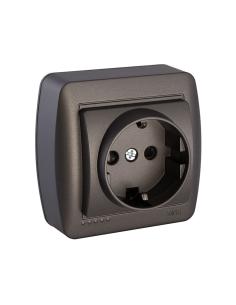 Base fija 2p+t, 16a 250v~. de superficie. serie mural 8423220263314 43180 SOLERA