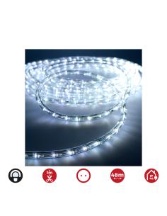 Tubo flexiled 2 vias fijo 48m. 30 leds/m blanco frio (interior-exterior) 8425998727135 72713 EDM