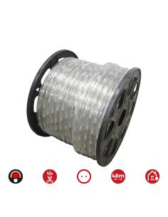 Tubo flexiled 2 vias fijo 48m. 30 leds/m rojo 8425998727180 72718 EDM 2