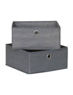 Lote de 2 cajas ordenación 28x28x13cm tejido sin tejer mondex 3120095216333 77853 MONDEX