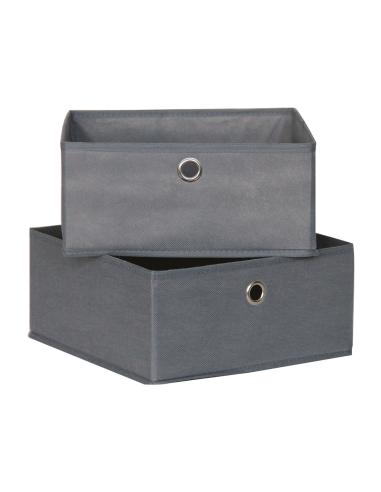 Lote de 2 cajas ordenación 28x28x13cm tejido sin tejer mondex 3120095216333 77853 MONDEX