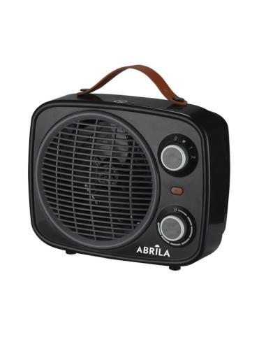 Termoventilador Hoguera 2000w Negro/gris 2potencias 3funciones Termostato Reg.seguro,asa 25,5x25,5x13cm