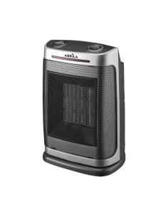 Termoventilador Ceramico PTC Fogon 1500w Plata 2potencias 3funciones Termost. Regu. Seguridad, Antivuelco 29x19x14,5cm