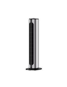 Termoventilador Vertical Ceramico Ptc 1500w Canada Plata/negro 2potencias 3funciones Termost.seg.antivuelco 61,5x18x18cm