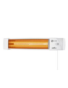 Estufa Cuarzo Africa 1200w Blanco 2 Potencias Control Cadena De Tiro 10,4x57x10,8 Cm