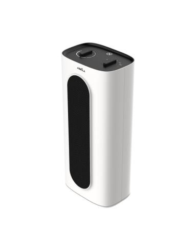 Termoventilador Ceramico Chequia 2000w Blanco/negro Oscilante 2potencias Antivuelco Termost.reg.38,5x17,5x12,8cm