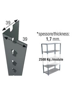 Perfil sclick p/40 2000mm gris. simon rack 8435104900048 75723 SIMON RACK 2