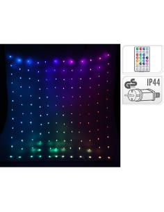 Cortina de leds, rgb, 400led, 220v, con mando a distancia. basics 8721037231886 72488 BASICS