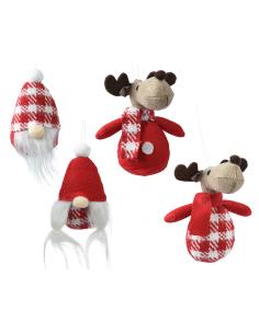 Adornos navideños para colgar, 8x10x14cm, 4 modelos. basics 8720194281918 72543 BASICS