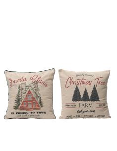 Cojin con estampado navideño, 2 modelos, 45x10x45cm. basics 8720194302903 72581 BASICS