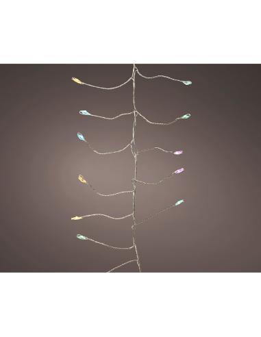 Guirnalda microleds parpadeante, 480 leds, multicolor pastel. lumineo 8720194687482 72606 LUMINEO
