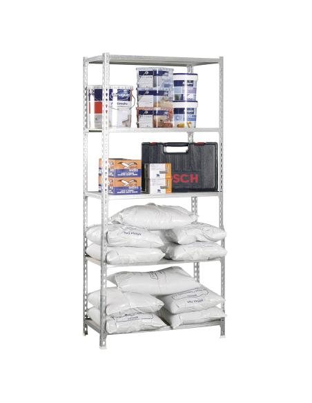 Estantería mader 167.4x71x31cm 5b galva/madera 75kg simon rack 8425437148996 75768 SIMON RACK