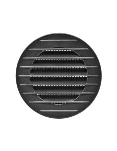 Rejilla ventilación redonda empotrable con mosquitera ø70mm abs gris antracita 8425998877113 87711 EDM