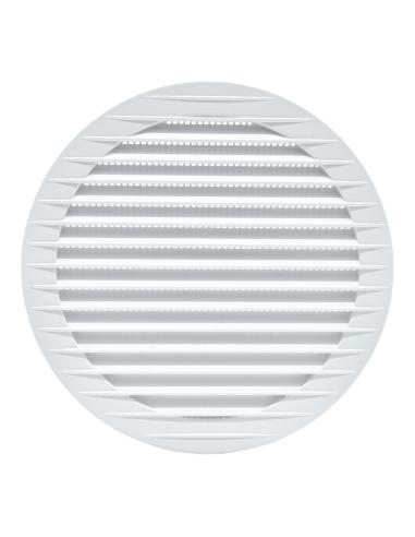 Rejilla ventilación redonda empotrable con mosquitera ø150mm abs blanca 8425998877212 87721 EDM