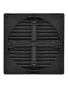 Rejilla ventilación cuadrada empotrable ajustable ø 80-150 con mosquitera 170x170x11,5mm abs gris antracita 8425998877267 87726  2
