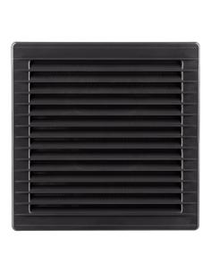 Rejilla ventilación cuadrada empotrable con mosquitera abs ø10mm gris antracita 8425998877304 87730 EDM